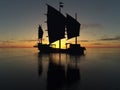 Ship and Sunrise