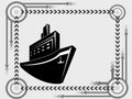 Ship transport icon