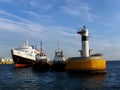 Ship and tug boats