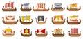 Ship of viking vector cartoon set icon. Vector illustration ancient boat on white background. Isolated cartoon set icon