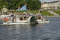 Ship on the Vistula river