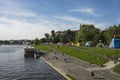 Ship on the Vistula river