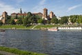 Ship on the Vistula river