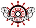 Ship wheel banner