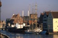 Ship in winter mooring Royalty Free Stock Photo