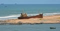 Ship wreck on Africa coast