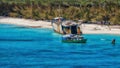 Ship wreck on the beach of Grand Turk Royalty Free Stock Photo