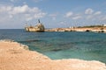 Ship wreck EDRO III in Cyprus Royalty Free Stock Photo