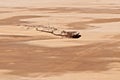 Ship wreck of Eduard Bohlen on Namibia`s Skeleton Coast Royalty Free Stock Photo