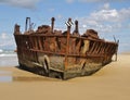 Ship Wreck on Fraser Island Royalty Free Stock Photo