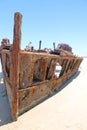 Ship wreck on Fraser Island, Australia Royalty Free Stock Photo