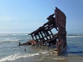 The Ship Wreck of the Peter Iredale Royalty Free Stock Photo