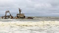 Ship Wreck in Skeleton Coast, Namibia Royalty Free Stock Photo