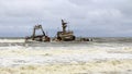 Ship Wreck in Skeleton Coast, Namibia Royalty Free Stock Photo