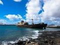 Ship wreck Telamon, Lanzarote, Canary Islands