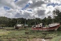 Ship wrecked in Brittany