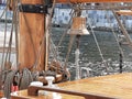 ship's bell on an old yacht Royalty Free Stock Photo