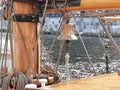 ship's bell on an old yacht Royalty Free Stock Photo
