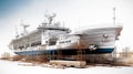 Building ships in the shipbuilding industry for marine vessels.AI Generated