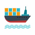 Shipment icon vector image. Royalty Free Stock Photo