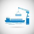 Shipmentl Symbol Shipping Icon Design Template Vector Illustration Royalty Free Stock Photo