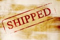 Shipped Royalty Free Stock Photo