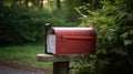 shippg package in mailbox Royalty Free Stock Photo
