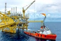 Offshore oil rig platform Royalty Free Stock Photo