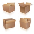 Shipping boxes collection Royalty Free Stock Photo