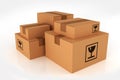 Shipping Boxes Pile Royalty Free Stock Photo