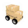 Shipping cardboard boxes Royalty Free Stock Photo