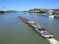 Shipping cargo on Danube river