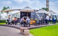 Shipping container coffee shop