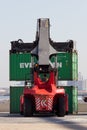 Shipping container port handler
