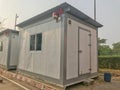 Shipping container temporary office