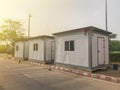 Shipping container temporary office