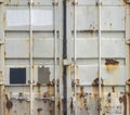 Shipping Container Texture Detail and closeup photo Royalty Free Stock Photo