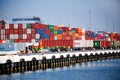 Shipping containers on the dock