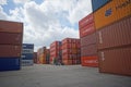 Shipping containers, Port Everglades Royalty Free Stock Photo