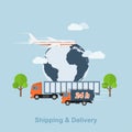 Shipping and delivery Royalty Free Stock Photo