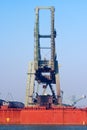 Shipping dock crane Royalty Free Stock Photo
