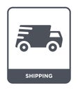 shipping icon in trendy design style. shipping icon isolated on white background. shipping vector icon simple and modern flat