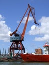 Shipping industry crane 04 Royalty Free Stock Photo
