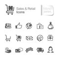 Shipping & logistics related icons.