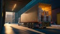 Shipping Made Easy, A Large Delivery Truck with Plenty of Cargo Capacity, Generative AI