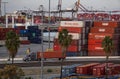 Shipping operations in high gear at the Port of LA