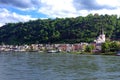 Sankt Goar at the banks of river Rhein
