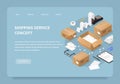 Shipping Service Landing Page Concept