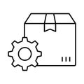 Shipping settings Vector Icon which can easily modify or edit