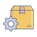 Shipping settings Vector Icon which can easily modify or edit